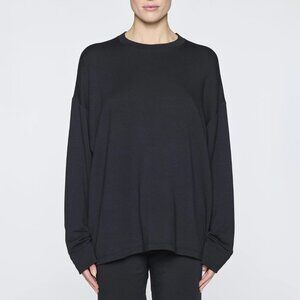 Bleusalt The Oversized Crew Neck in Black